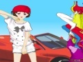 Game Active Girl Besides Car