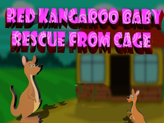 Game Red Kangaroo Baby Rescue from Cage
