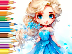 Game Coloring Book: Frozen Princess