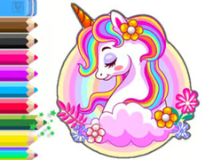 Game Coloring Book: Unicorn Garden