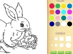 Game Bunny Coloring Book For Kids