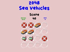 Game 2048 Sea Vehicles