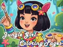 Game Jungle Girl: Coloring Pages