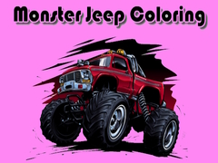 Game Monster Jeep Coloring