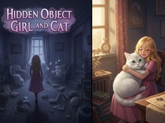Game Hidden Object - Girl and Cat