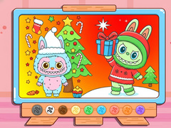 Game Coloring Book: Christmas Labubu