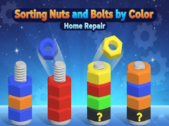 Game Sorting Nuts and Bolts by Color: Home Repair