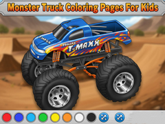 Game Monster Truck Coloring Pages For Kids