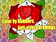 Game Color by Numbers. Anti-stress Drawings