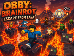 Game Obby: Brainrot escape from Lava